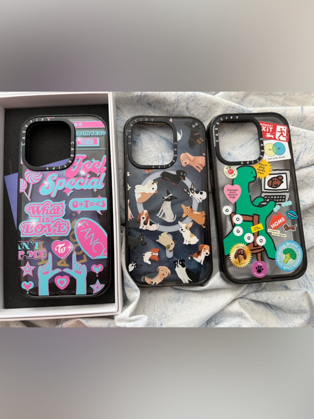 Set of 3 Casetify iPhone 15 Pro Impact cases-